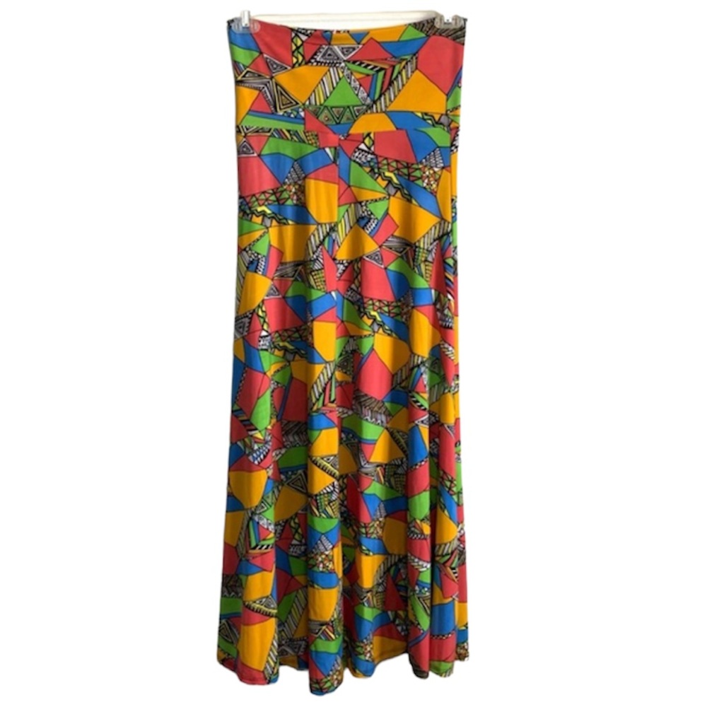 LuLaRoe Maxi Geometric Print Skirt